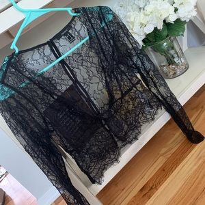 Lace crop top